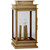 Northeast Lantern - 8933P-AB-LT3-CSG - Three Light Pier Mount - Empire - Antique Brass