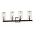 Troy Lighting - B7684-TBK/PN - Four Light Bath and Vanity - Aeon - Textured Black & Polish Nickel