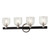 Troy Lighting - B7714 - Four Light Vanity - Munich - Carbide Blk & Pol Nickel