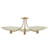 Troy Lighting - C1441-PBR/SSD - Three Light Semi Flush Mount - Wolfe - Patina Brass