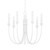 Troy Lighting - F1007-GSW - Seven Light Chandelier - Cate - Gesso White