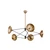 Troy Lighting - F1050-PBR/SBK - Five Light Chandelier - Axel - Patina Brass