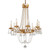 Troy Lighting - F5366-VGL - Eight Light Chandelier - Viola - Vintage Gold Leaf