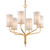 Troy Lighting - F6166-GL - Six Light Chandelier - Juniper - Gold Leaf