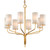 Troy Lighting - F6168-GL - Eight Light Chandelier - Juniper - Gold Leaf