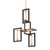 Troy Lighting - F6184-TBZ/SS - Four Light Chandelier - Enigma - Textured Bronze
