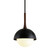 Troy Lighting - F7645-SBK - One Light Pendant - Cadet - Soft Black