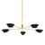 Troy Lighting - F8163-PBR/SBK - Five Light Chandelier - Sacramento - Patina Brass