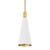 Troy Lighting - F8308-PBR/SWH - One Light Pendant - Huntley - Patina Brass