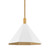 Troy Lighting - F8322-PBR/SWH - One Light Pendant - Huntley - Patina Brass