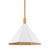 Troy Lighting - F8322-PBR/SWH - One Light Pendant - Huntley - Patina Brass