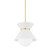 Troy Lighting - F8615-SWH/PBR - One Light Pendant - Scout - Soft White/Patina Brass