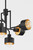 North Six Light Chandelier (F8726-SBK/GL)