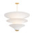 Corbett Lighting - 533-40-VGL - Three Light Chandelier - Belluno - Vintage Gold Leaf