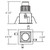 LED REC,4IN,SQ SPECULAR,CHR (21968-013)