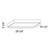 MAC MAC,1LT LED FLUSH,30K,RECT,WHT (29003-30-023)