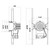 LED REC,6IN,NC HSNG,60W,WH/CHR (29683-025)