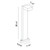 FOSFORA FOSFORA,LED BLRD,1X7W,30IN,BK (31909-037)