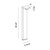 PALLITO PALLITO,LED BLRD,1X7W,26IN,BK (31911-029)