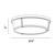 Java JAVA,LED FLUSHMOUNT,18W,SN (30140-011)