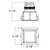 RECESSED MULTIPLE MULT,DIFFUSED LENS,1LT,WHT (30303-02)