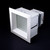 RECESSED MULTIPLE MULT,DIFFUSED LENS,4LT,SQ,WHT (30307-02)