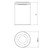LOTUS LOTUS,1LT LED FLUSH,9W,WHT (30310-018)