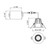 34890-40 LED REC,2.5IN,BAFFL,8W,40K,BLK (34890-40-01)