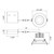 34897-30 LED REC,3.5IN,RGSS,12W,30K,BLK (34897-30-01)