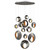 Eurofase - 35910-015 - ARLINGTON-CHD-13LT-40IN-BK-GD - ARLINGTON - Chrome Black