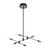 Eurofase - 37050-016 - ALBANY-CHD-6LT-32IN-BRBM-WH - ALBANY - Brass-Black