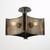 Metallo Four Light Semi Flush Mount (38154-010)