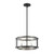 Eurofase - 38274-015 - Three Light Convertible Pendant - Tambouro - Matte Black With Satin Nickel