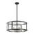 Eurofase - 38276-019 - Six Light Pendant - Tambouro - Matte Black/Satin Nickel