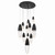 Eurofase - 43859-022 - 12 Light Chandelier - Ecrou - Matte Black