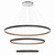 VERDURA VERDURA-CHD-3LT-60IN-BK-WH (43900-015)