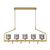 Eurofase - 45652-011 - Five Light Linear Chandelier - Decato - Satin Gold Paint