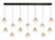 Eurofase - 48940-030 - LED Linear Chandelier - Iissa - Gold-Black Mix