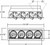 GU10 MULTI MULT,GU10,TRM,4LT,50W,WHT/BLK (TE114AGU10-02)