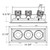15W Multi LED Recessed Multiple (TE163LED-35-2-02)