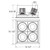 15W Multi LED Recessed Multiple (TE164BLED-40-4-22)