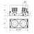 15W Multi LED Recessed Multiple (TE612LED-35-4-02)