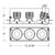 15W Multi LED Recessed Multiple (TE613LED-40-4-01)