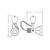 VORTEX TRACKHEAD,GU10,50W,WHT/FROST (TK-1VTX3-02)
