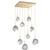 Hammerton Studio - CHB0039-09-GB-S-C01-L1 - LED Pendant - Gem - Gilded Brass