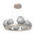 manufacturer_finish:Beige Silver|manufacturer_glass:Smoke Blown Glass|light_output:Unspecified|color_temperature:3000K|cri:Unspecified|voltage:120.00V