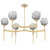 manufacturer_finish:Gilded Brass|manufacturer_glass:Smoke Blown Glass|color_temperature:2700K|cri:93|voltage:120.00V