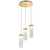 manufacturer_finish:Gilded Brass|manufacturer_glass:Parallel Crystal Rimelight Blown Glass|color_temperature:3000K|cri:93|voltage:120.00V