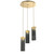 manufacturer_finish:Gilded Brass|manufacturer_glass:Parallel Smoke Granite Blown Glass|color_temperature:3000K|cri:93|voltage:120.00V