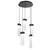 manufacturer_finish:Matte Black|manufacturer_glass:Parallel Crystal Rimelight Blown Glass|color_temperature:2700K|cri:93|voltage:120.00V
